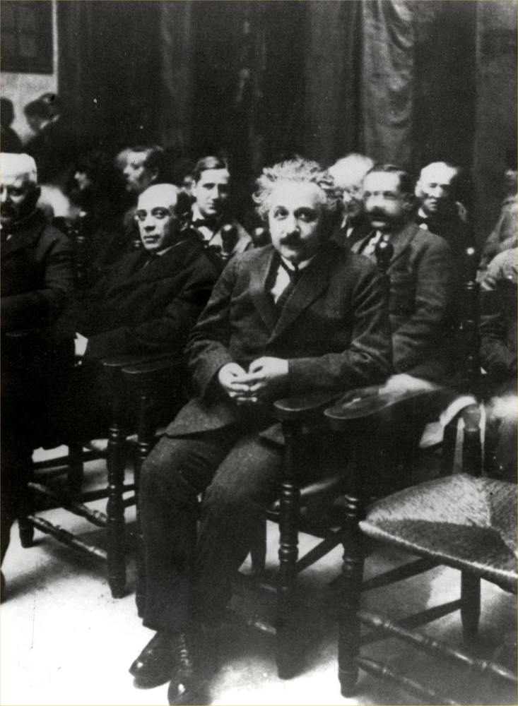 Visita d'Albert Einstein a l'Escola Industrial, 1923. Autoria desconeguda. Fons: Diputació de Barcelona (CAT AGDB).